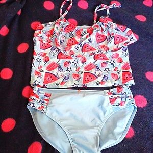 NWOT Cat&Jack Watermelon tankini